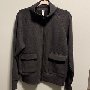 90 Degree By Reflex Charcoal Full Zip Jacket